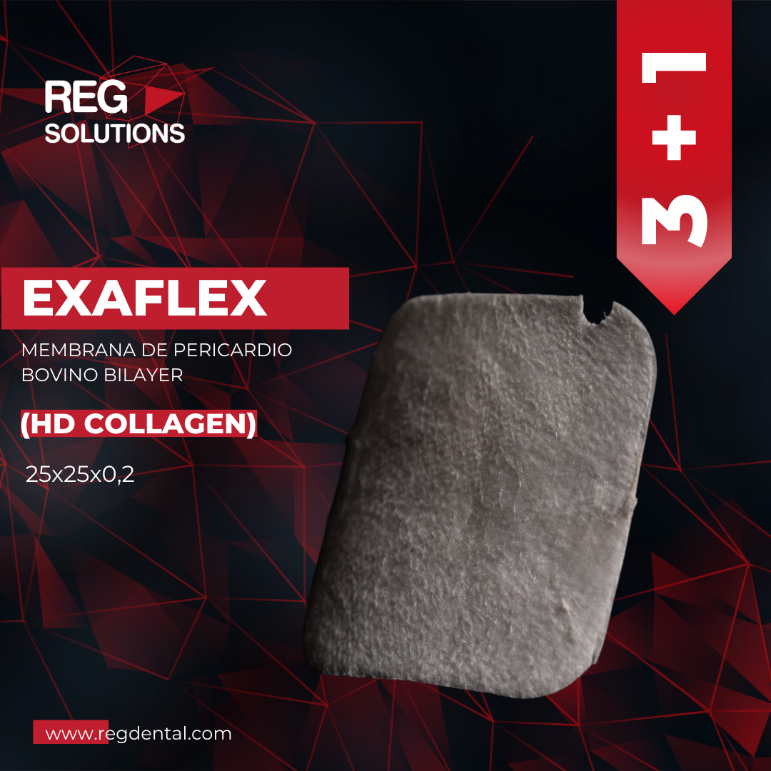 Exaflex - Membrana de pericardio bovino de doble capa Pack 3+1