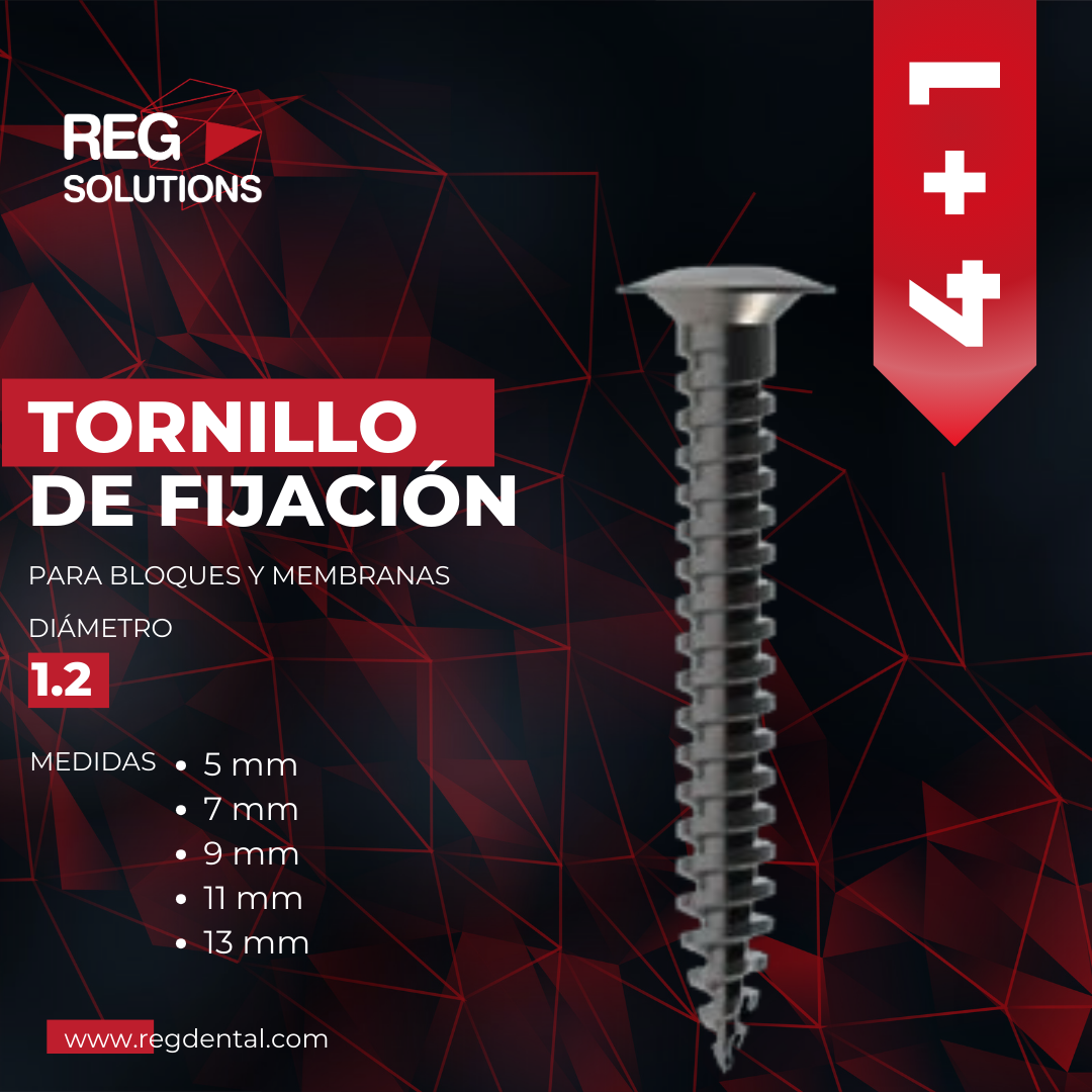 Tornillo de fijación de 1.2 (4 + 1 unidad de regalo)